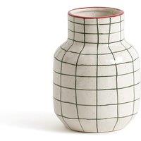 Neios 14.4cm High Checked Ceramic Vase