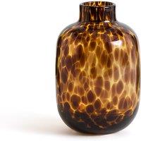Fauvita 18cm High Amber Glass Vase