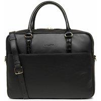 Mademoiselle Business Leather Briefcase with Zip Fastening