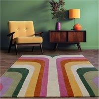 Recycled 70's Style Patterned Rug