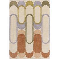 Recycled Retro Pastel Pattern Rug