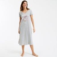 Cotton Jersey Nightshirt with Short Sleeves