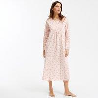 Cotton Jersey Nightshirt with Floral Print