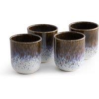 Set of 4 Amadora Enamelled Stoneware Cups