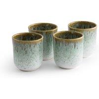 Set of 4 Fara Enamelled Stoneware Cups