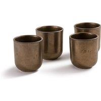 Set of 4 Noa Reactive Glazed Stoneware Cups