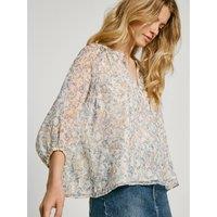 Printed Draping Blouse