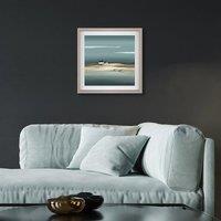 38x38cm Sky Blue Framed Print