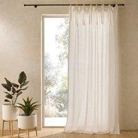 Siobane Embroidered Linen & Lyocell Voile Curtain