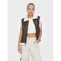 Faux Leather Gilet