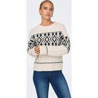 Cable Knit Jumper with Crew Neck