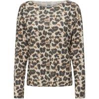 Leopard Print Jumper with Boat Neck