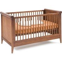 Florette Vintage Walnut Stain Convertible Cot