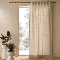 Tojos 100% Washed Linen Hidden Tab Curtain