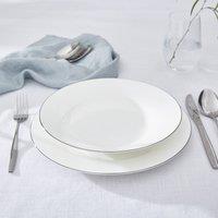 Set of 4 Serendipity Platinum Soup Plates