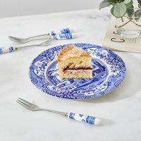 6-Piece Blue Italian Pastry Forks Set
