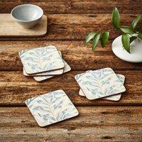Set of 6 Morris & Co. Willow Bough Coasters