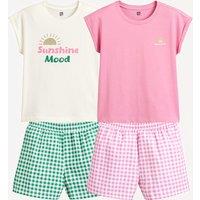 Pack of 2 Cotton Short Pyjamas