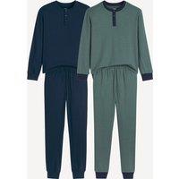 Pack of 2 Grandad Pyjamas in Jersey