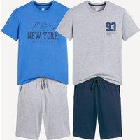 Cotton Pyjama Shorts Set, Basketball Theme