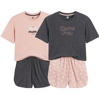 Pack of 2 Short Pyjamas in Cotton