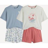 Pack of 2 Short Pyjamas in Cotton