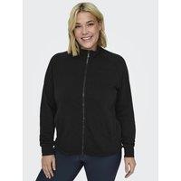 Melina Curvy Zip-Up Sweatshirt in Cotton Mix