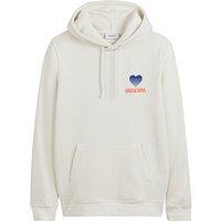 Cotton Mix Hoodie with Heart Logo on Back