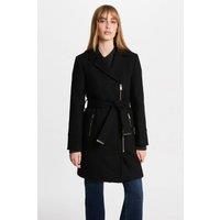 Mid-Length Buttoned Coat