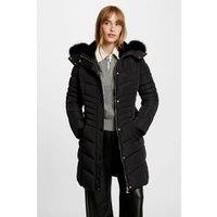 Long Hooded Padded Jacket