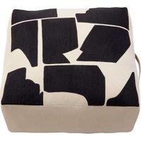 Bosie Ozella Natural And Black Square Floor Cushion