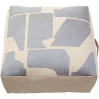 Bosie Ozella Natural And Grey Square Floor Cushion