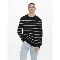 Breton Striped Jumper in Cotton Mix and Regular Fit