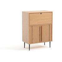 Strio Bar Cabinet with Pull-Down & 2 Sliding Doors