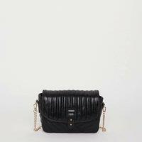 Servane Matelass Foil Flap Bag in Quilted Leather