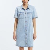 Denim Mini Shirt Dress