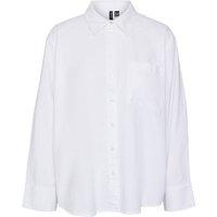 Cotton Pointed Collar Shirt in Loose Fit