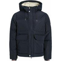 Hooded Padded Jacket with Fleece Lining