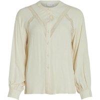 Embroidered Mandarin Collar Blouse