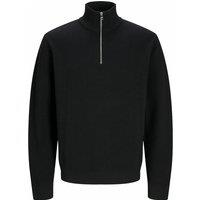 Cotton Half Zip Jumper, Relaxed Fit