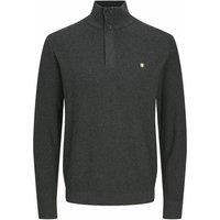 Cotton Half Zip Jumper with Button Fastening