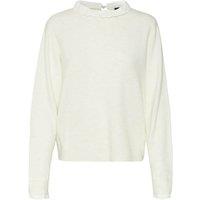 Fine Knit Jumper with Broderie Anglaise Collar