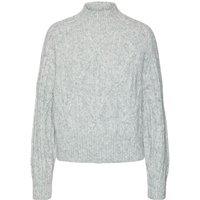 Cable Knit Jumper with High Neck