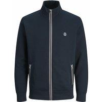 Cotton Mix Track Top with High Neck