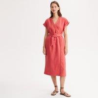 Linen Shift Dress, Midi 3/4 Length