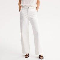 Stretch Cotton Flared Jeans