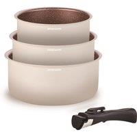 Set of 3 Saucepans with Handle