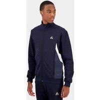 Heritage Zip-Up Track Top in Cotton Mix with High Neck