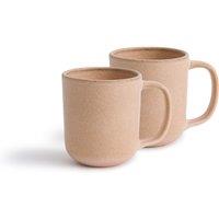 Set of 2 Gandra Enamelled Stoneware Mugs