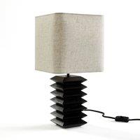 Remilo Solid Ash & Linen Table Lamp